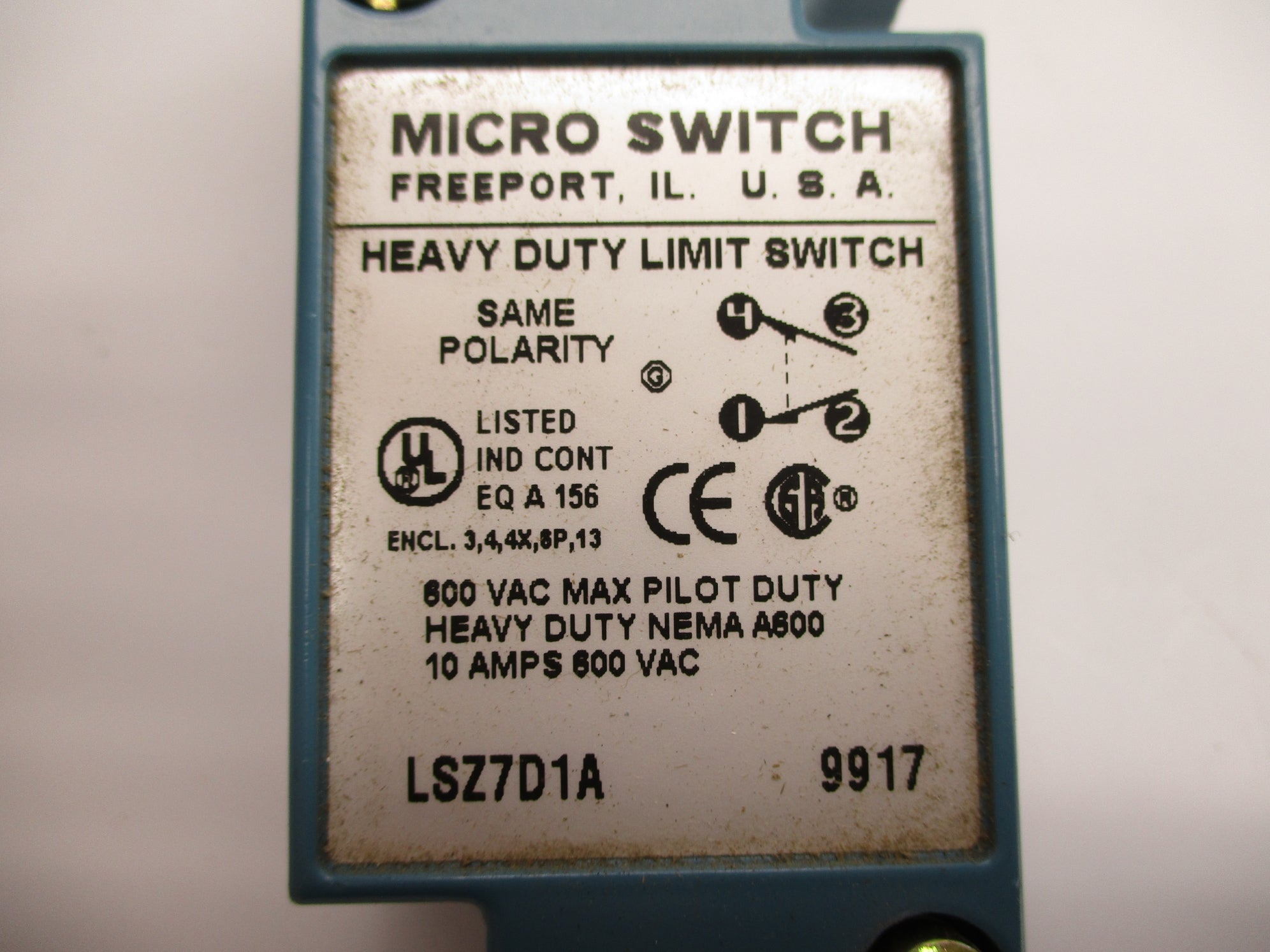MICROSWITCH LSZ7D1A NSNP