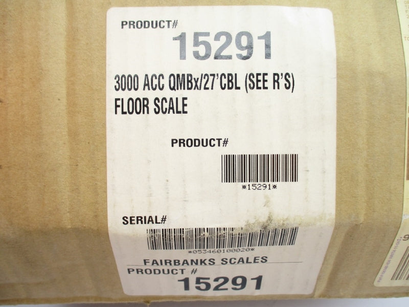 FAIRBANKS SCALES ACC-3000-1A 15291 10VDC .2A NSMP