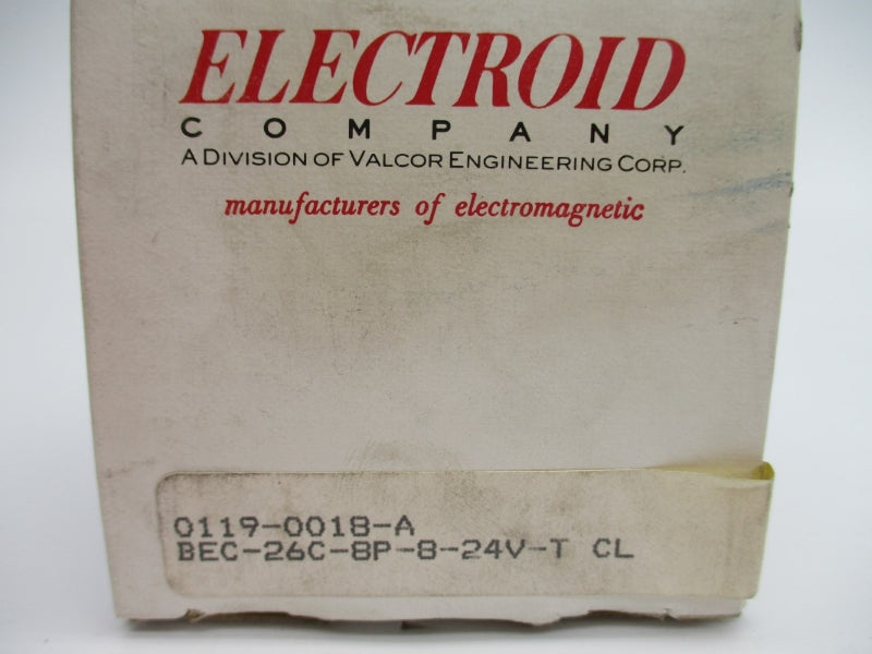 ELECTROID BEC-26C-8P-8-24V-T 24VDC NSMP