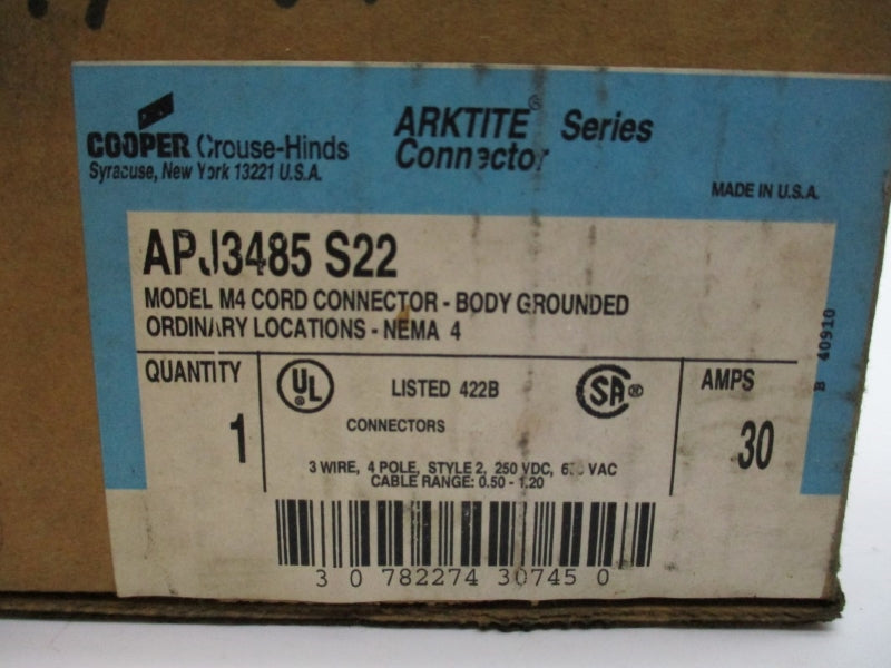 COOPER APJ3485S22 600VAC 30A NSMP