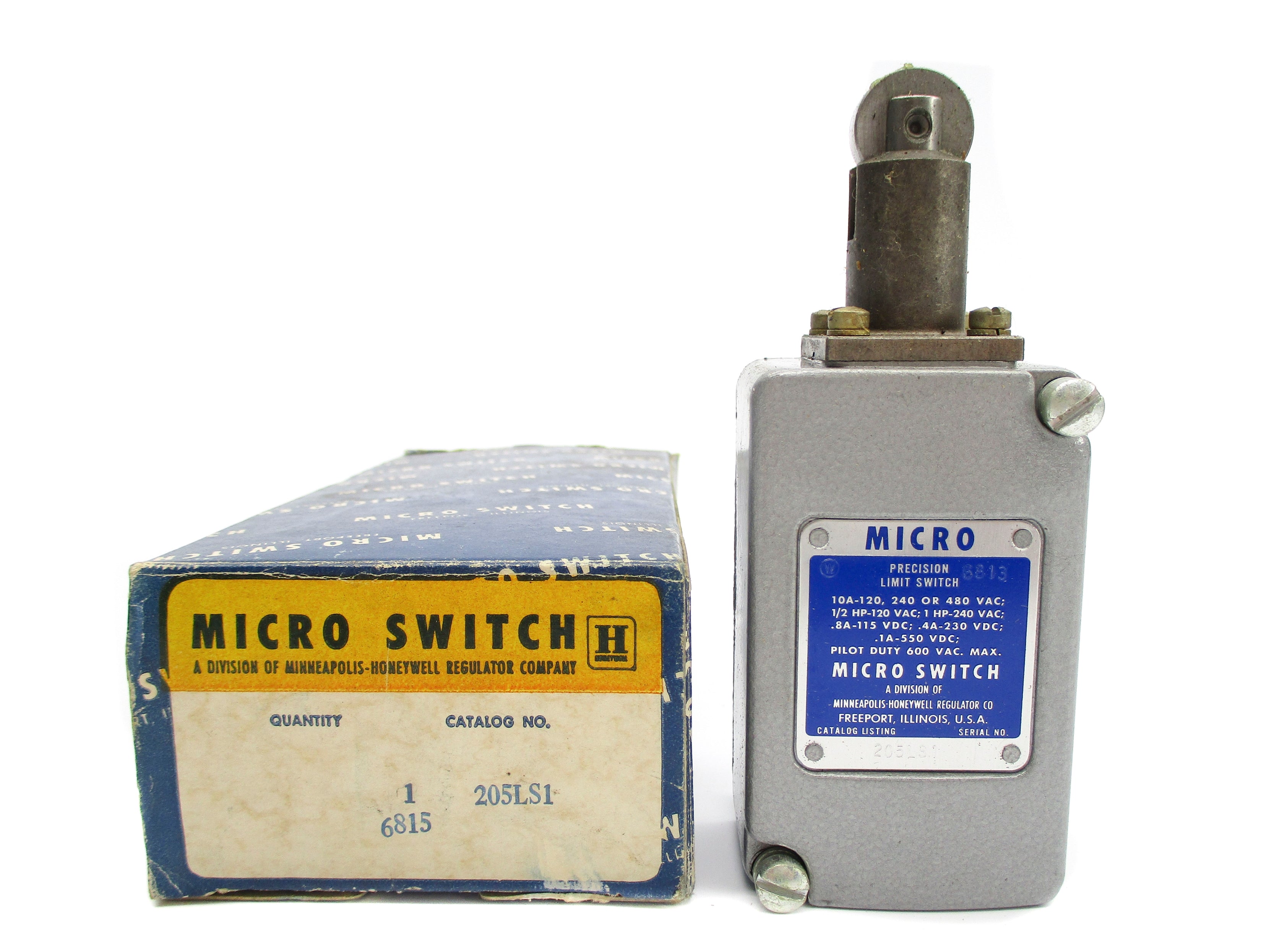 MICRO SWITCH 205LS1 600VAC 10A NSMP