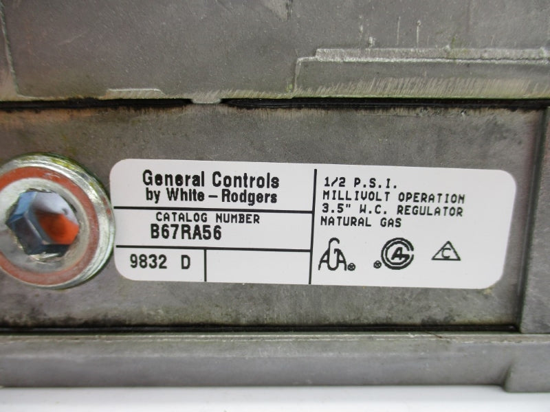 GENERAL CONTROLS B67RA56 1/2PSI NSMP