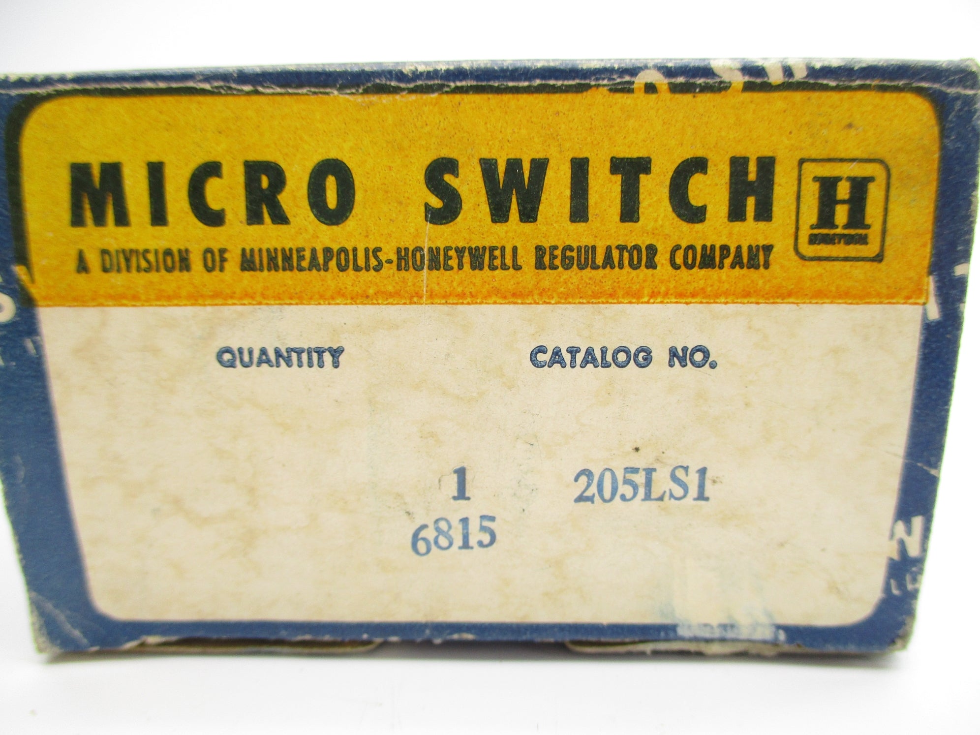 MICRO SWITCH 205LS1 600VAC 10A NSMP