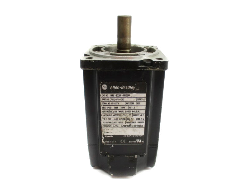 ALLEN RBADLEY MPL-B320P-MJ22AA SER. A 460V 4.50A NSNP
