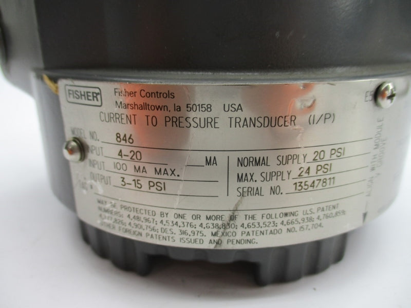 FISHER CONTROLS 846 24PSI NSNP