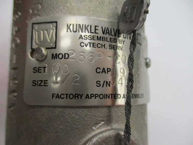 KUNKLE VALVE 266P-C01-KG UNMP