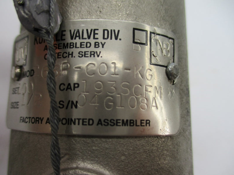 KUNKLE VALVE 266P-C01-KG UNMP
