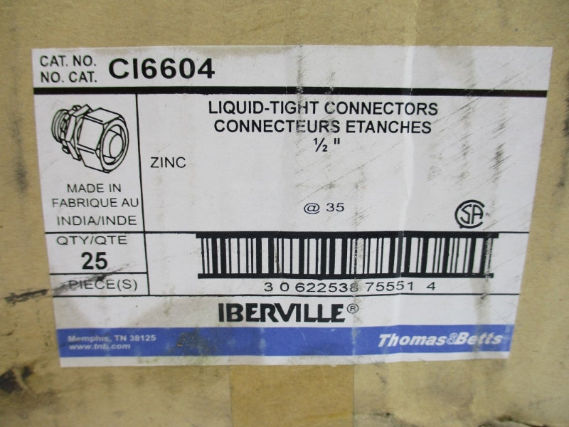 THOMAS & BETTS CI6604 1/2" (PKG OF 25) NSMP