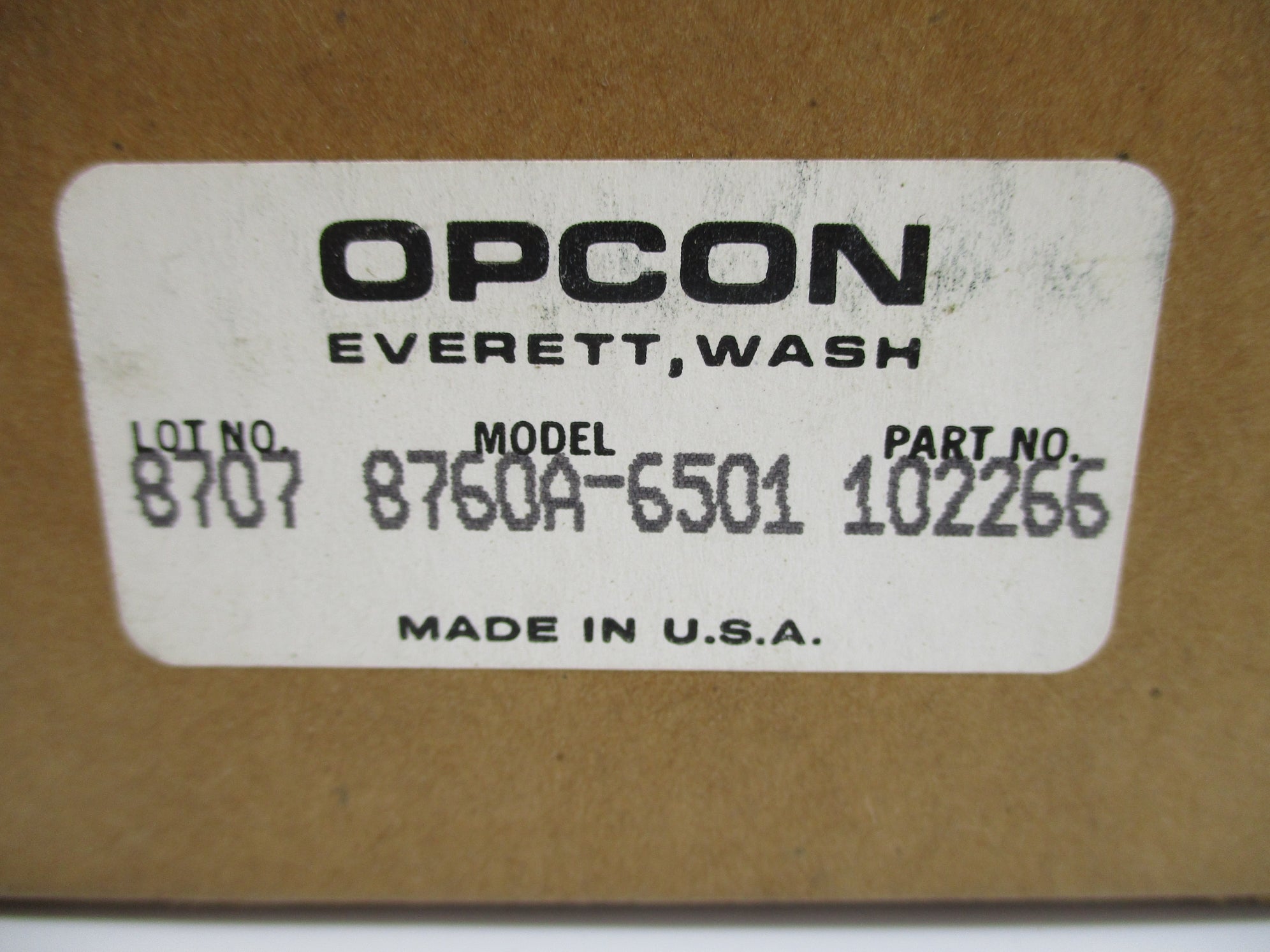 OPCON 8760A-6501 102266 NSMP