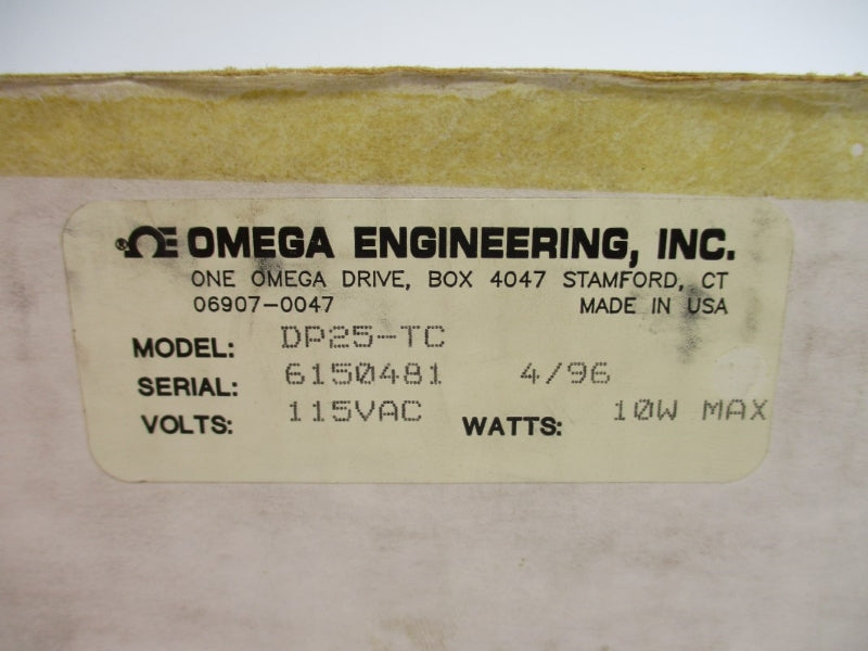OMEGA ENGINEERING DP25-TC 115VAC NSMP