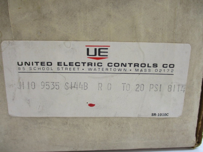 UNITED ELECTRIC CONTROLS J1109535S144B 20PSI NSFS