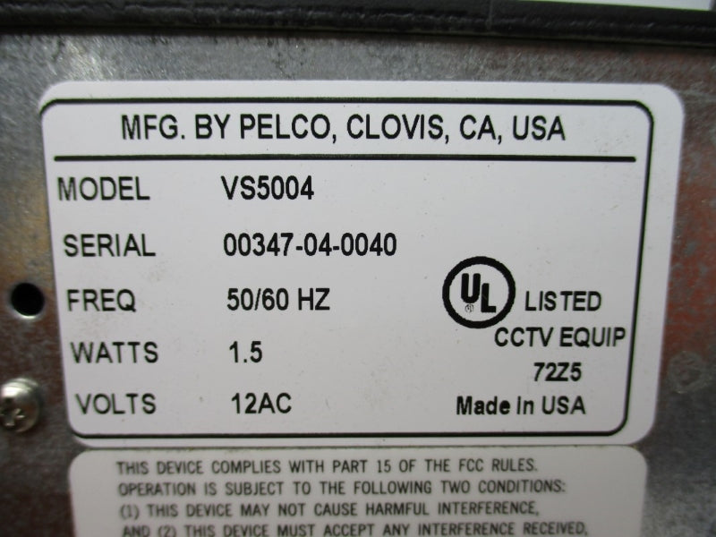 PELCO VS5004 12VAC NSNP
