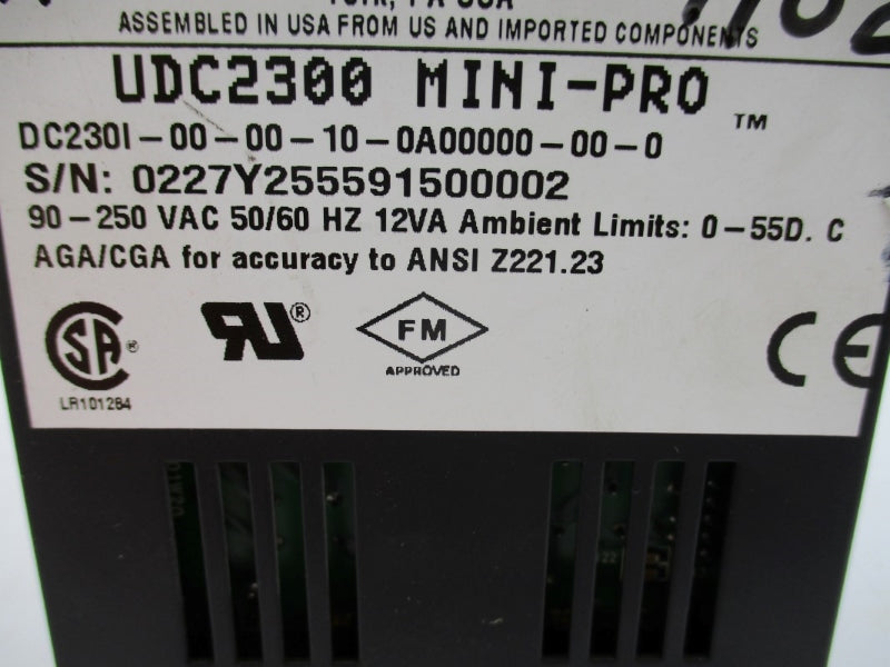 HONEYWELL DC230I-00-00-10-0A00000-00-0 UDC2300  90-250VAC UNMP