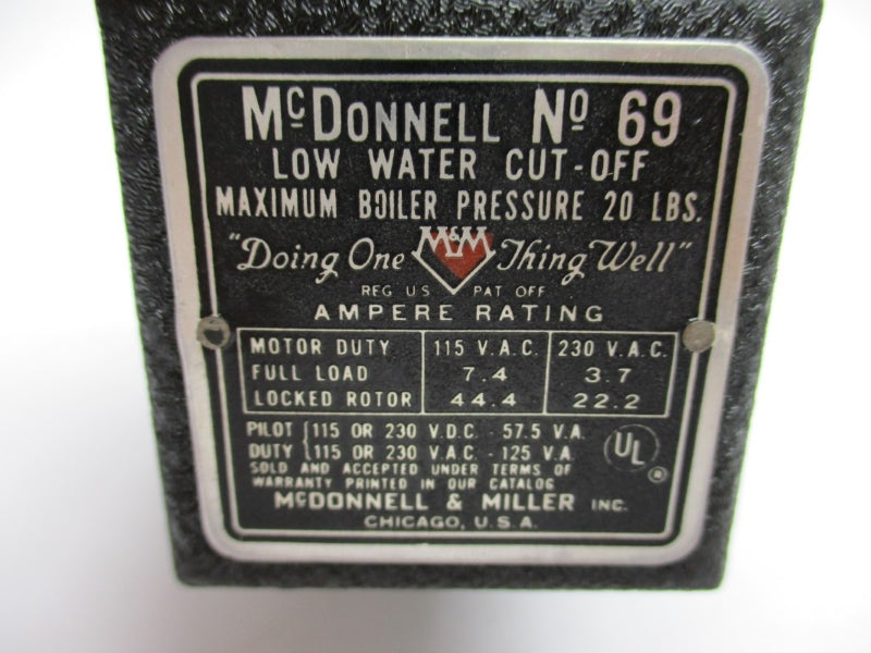 MCDONNELL & MILLER NO-69 230VAC NSNP