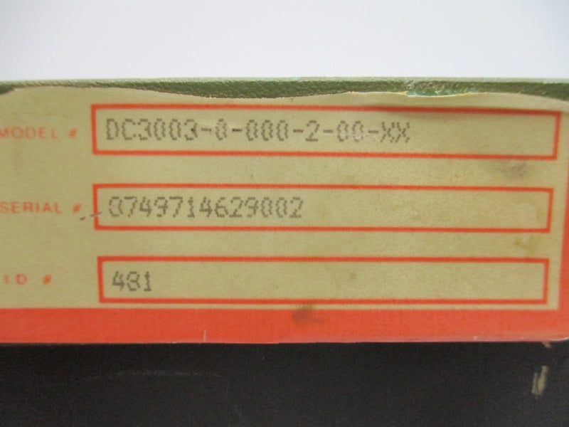 HONEYWELL DC3002-0-01A-2-00-0111 120VAC NSNP