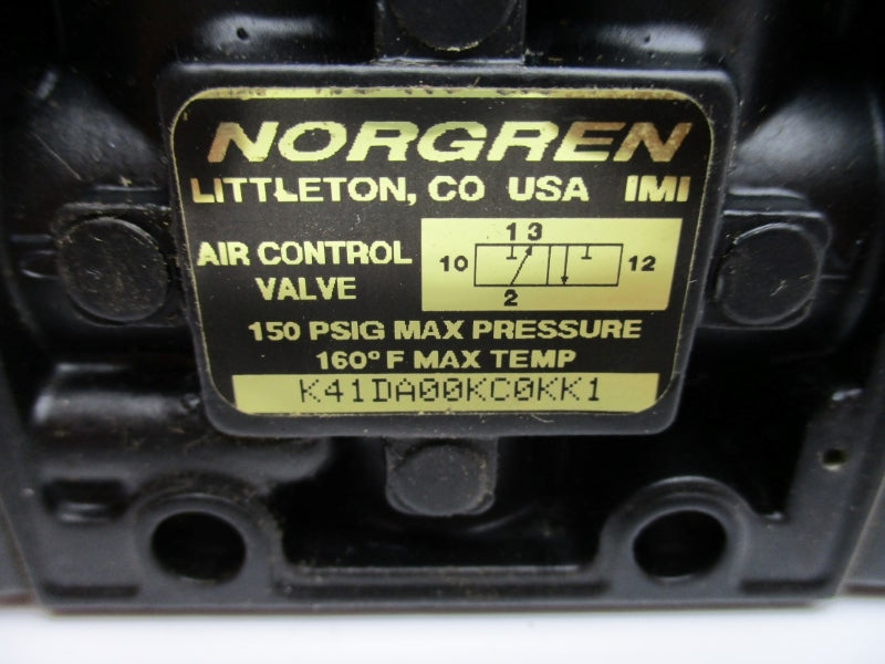 NORGREN K41DA00KC0KK1 150PSI NSNP
