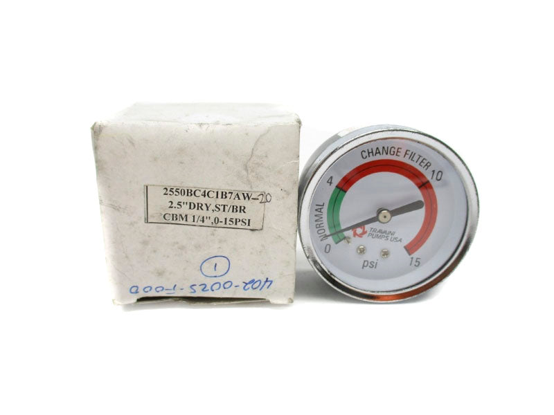 TRAVAINI PUMPS 2550BC4C1B7AW-20 0-15PSI 2.5" NSMP