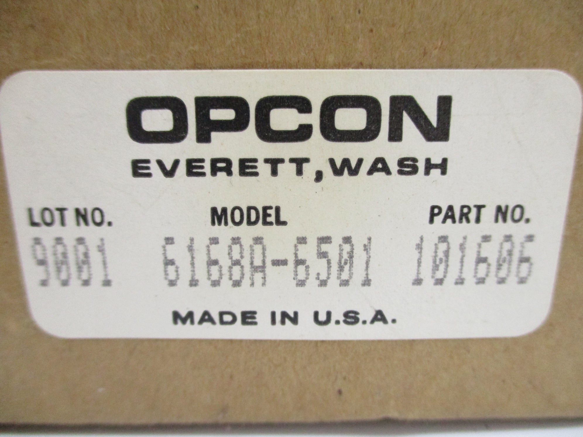 OPCON 6168A-6501 101606 NSMP
