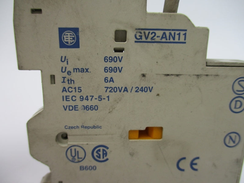 TELEMECANIQUE GV2-AN11 690V 6A UNMP