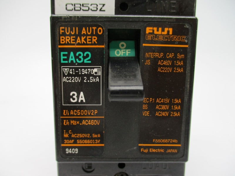 FUJI ELECTRIC EA32-3 460VAC 3A NSNP