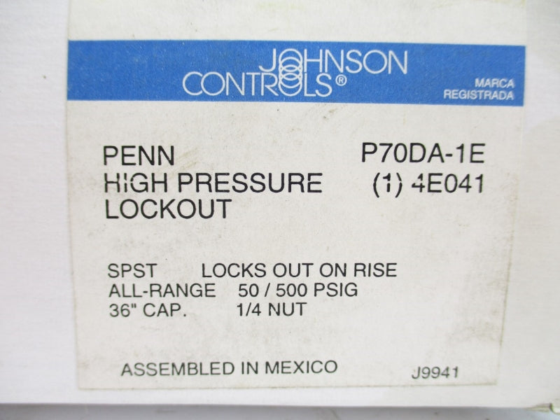 JOHNSON CONTROLS P70DA-1E 4E041 50-500PSI NSMP