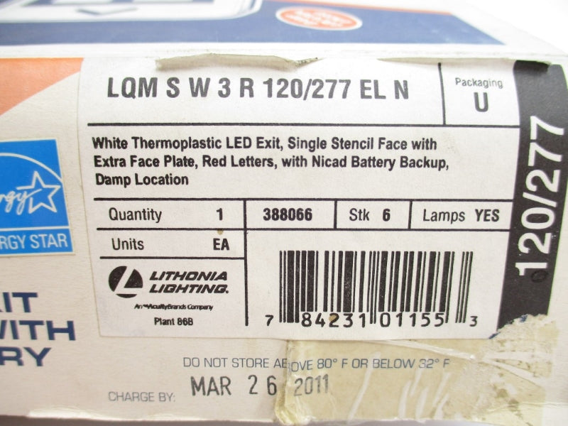 LITHONIA LIGHTING LQMSW3R120/277ELN NSMP