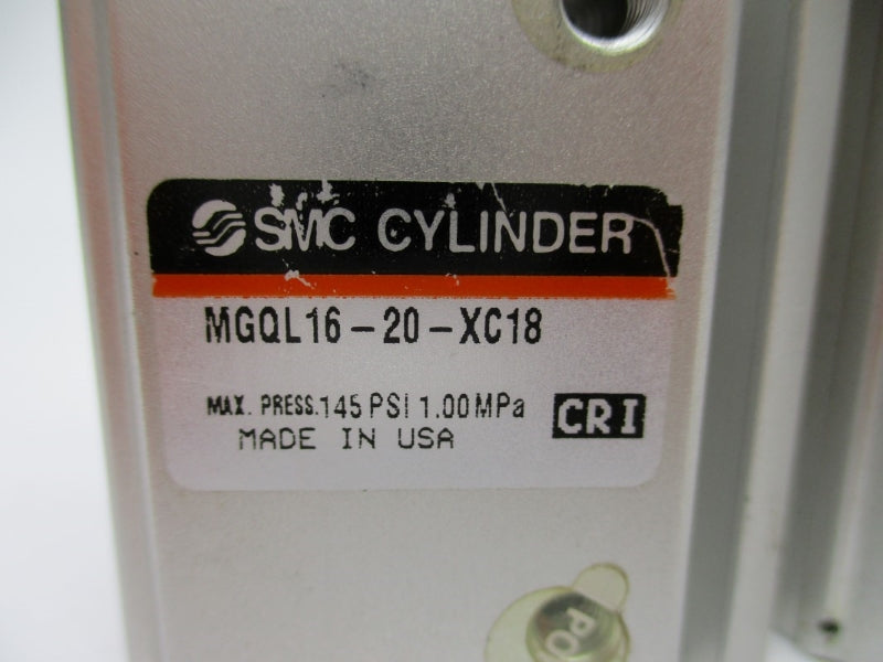 SMC MGQL16-20-XC18 145PSI NSNP