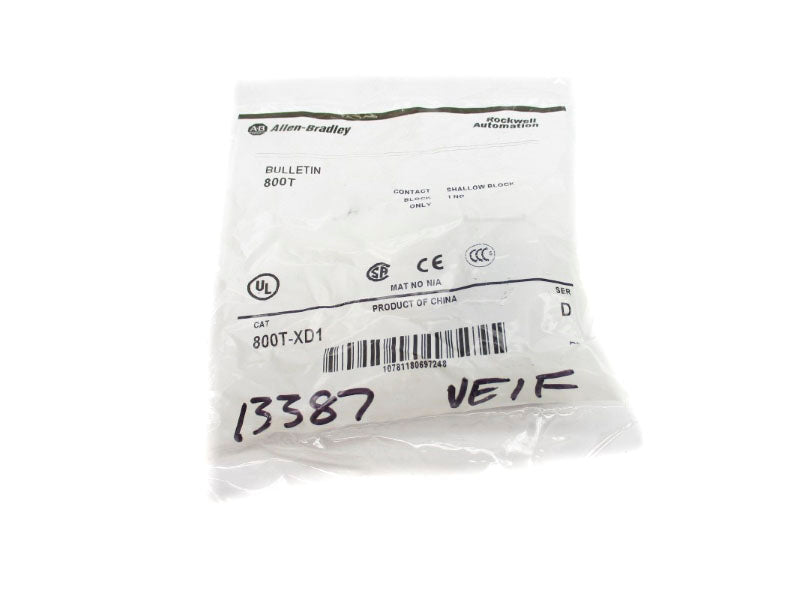 ALLEN BRADLEY 800T-XD1 SER. D NSMP