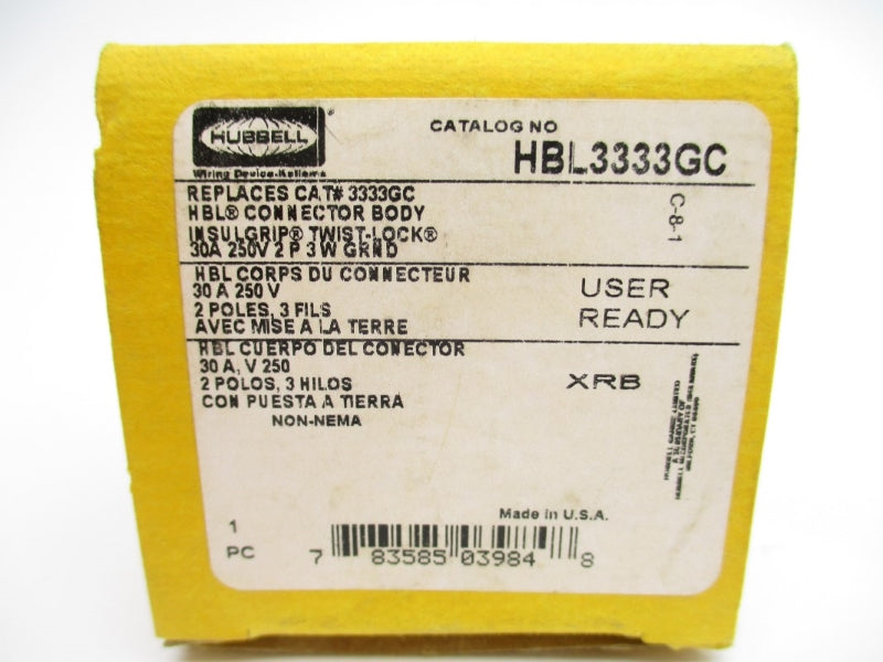 HUBBELL HBL3333GC 250V 30A NSMP