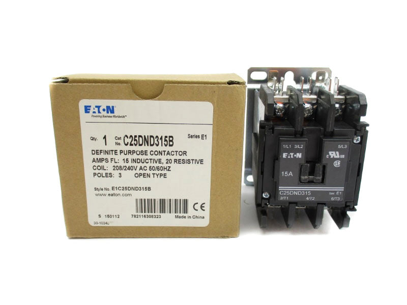 EATON C25DND315B SER. E1 208/240VAC 15A NSMP