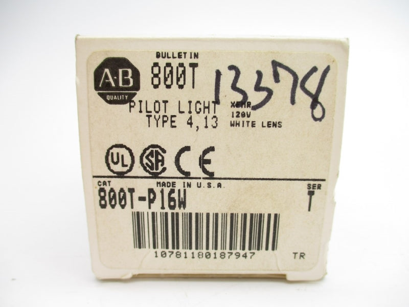 ALLEN BRADLEY 800T-P16W SER. T 120V (GY/BL) NSMP