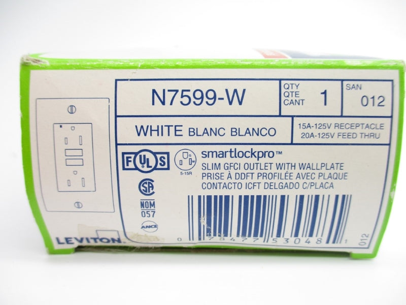 LEVITON N7599-W 125V 20A NSMP