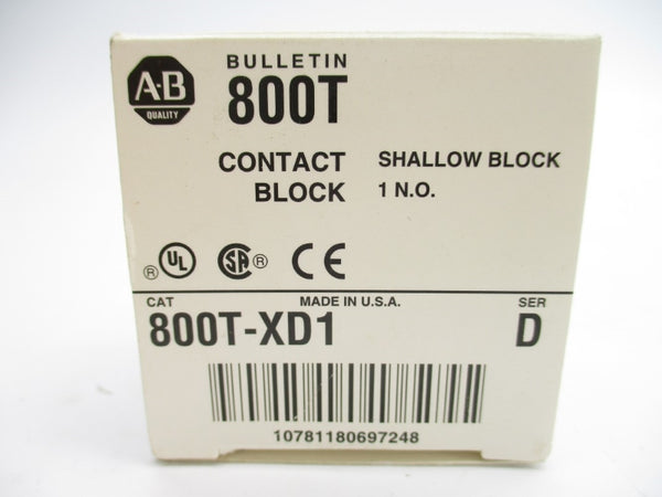 ALLEN BRADLEY 800T-XD1 SER. D (WH) NSMP