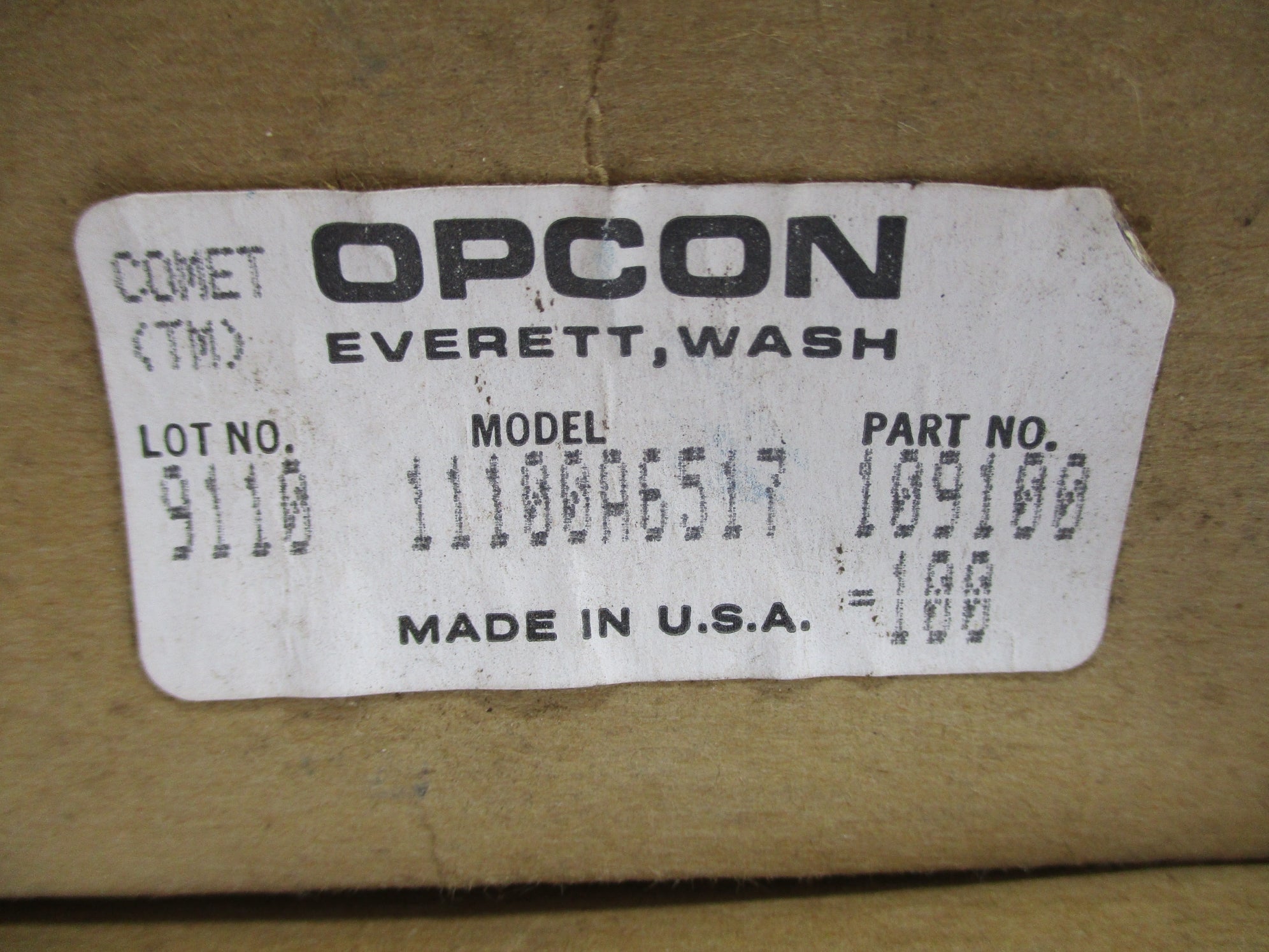 OPCON 11100A6517 109100 NSMP