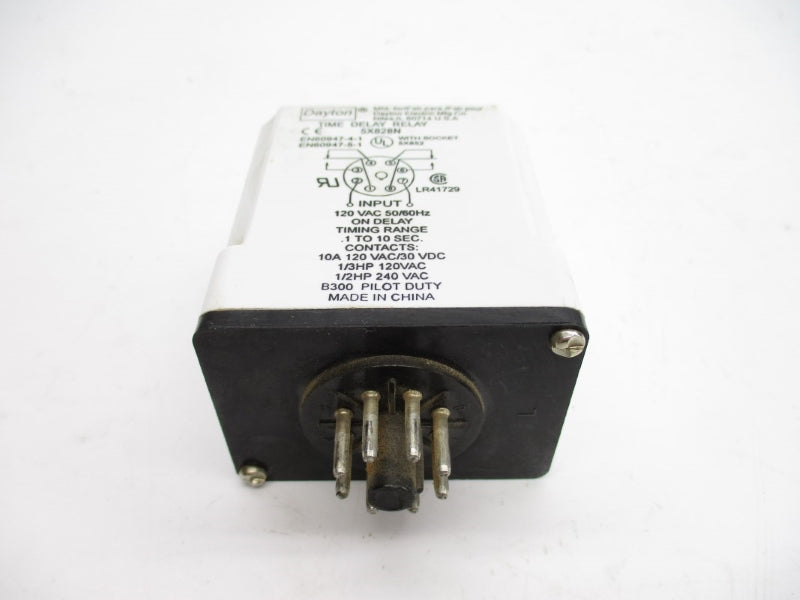 DAYTON 5X828N 120VAC 10A .1-10S UNMP