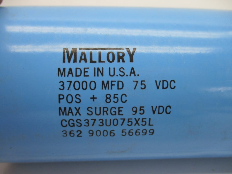 MALLORY CGS373U075X5L 75VDC NSNP