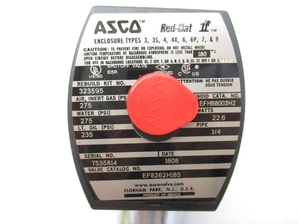 ASCO EF8262H185 24VDC 235-275PSI 1/4" NSMP