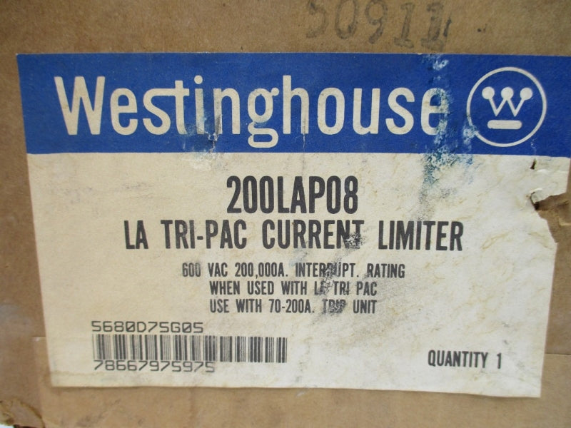 WESTINGHOUSE 200LAP08 5680D75G05 600VAC 75-200A NSMP
