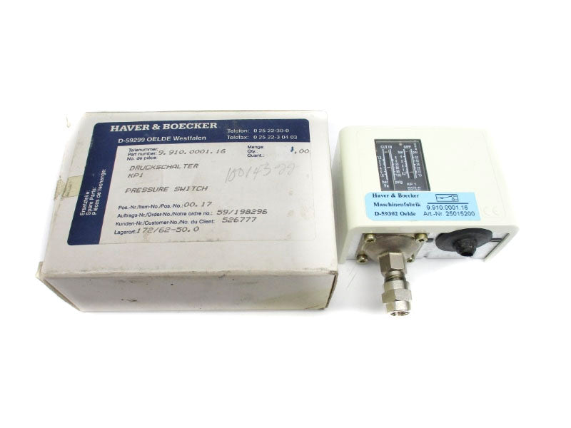 HAVER & BOECKER D-59302 25010202 9.910.0001.16 108PSI NSMP