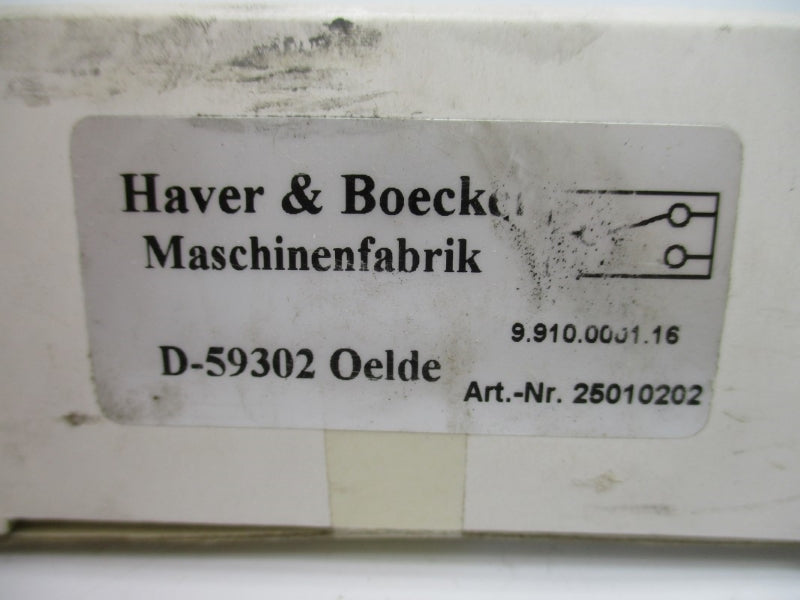HAVER & BOECKER D-59302 25010202 9.910.0001.16 108PSI NSMP