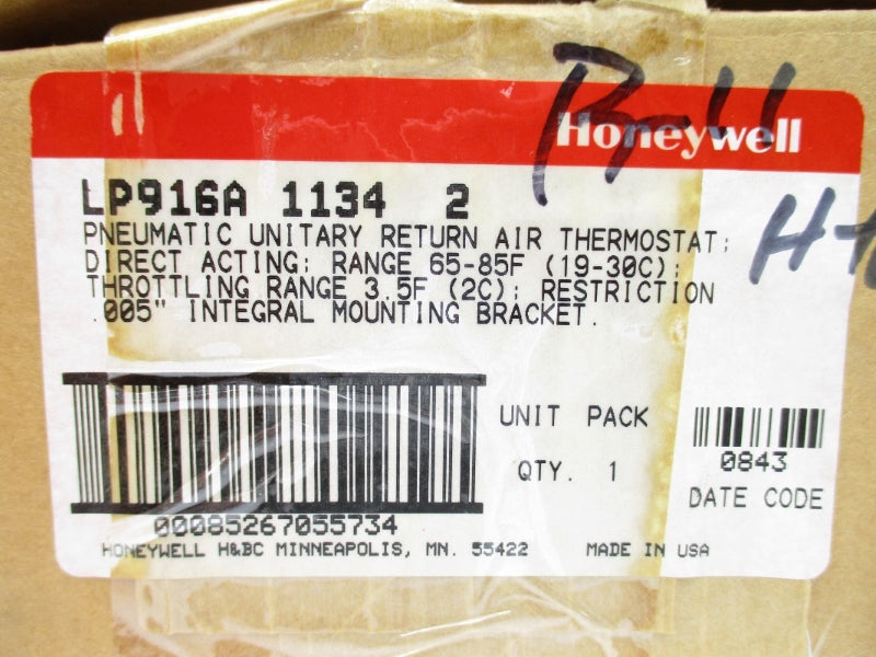 HONEYWELL LP916A11342 65'-85'F NSMP