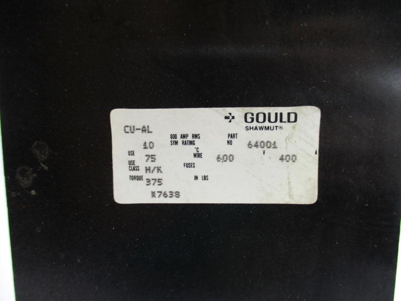 GOULD SHAWMUT CU-AL 64001 600V 400A NSNP