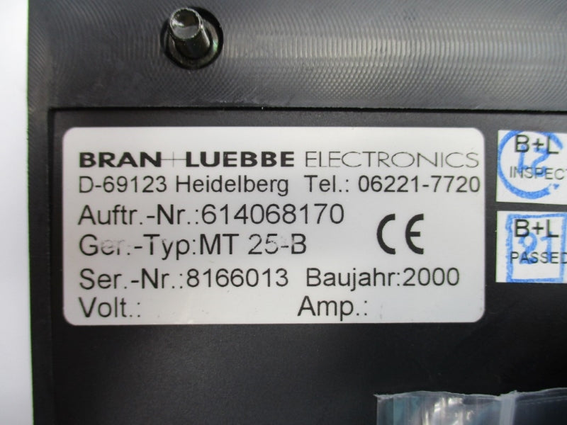 BRAN+LUEBBE ELECTRONICS MT25-B 614068170 NSNP