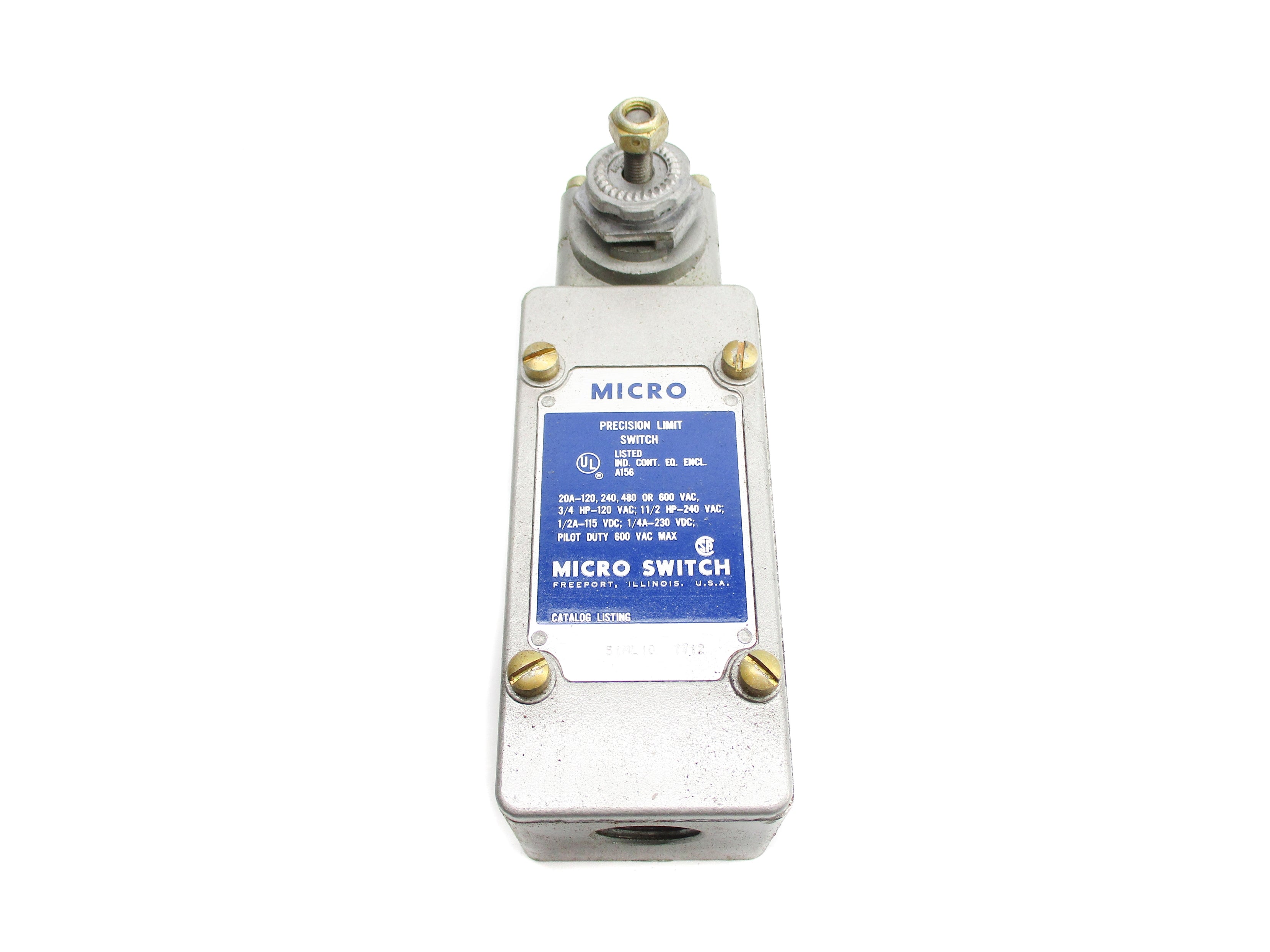 MICRO SWITCH 51ML10 600VAC 20A (GREY) UNMP