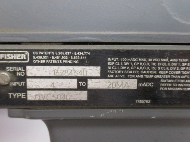 FISHER DVC5040 30VDC NSNP