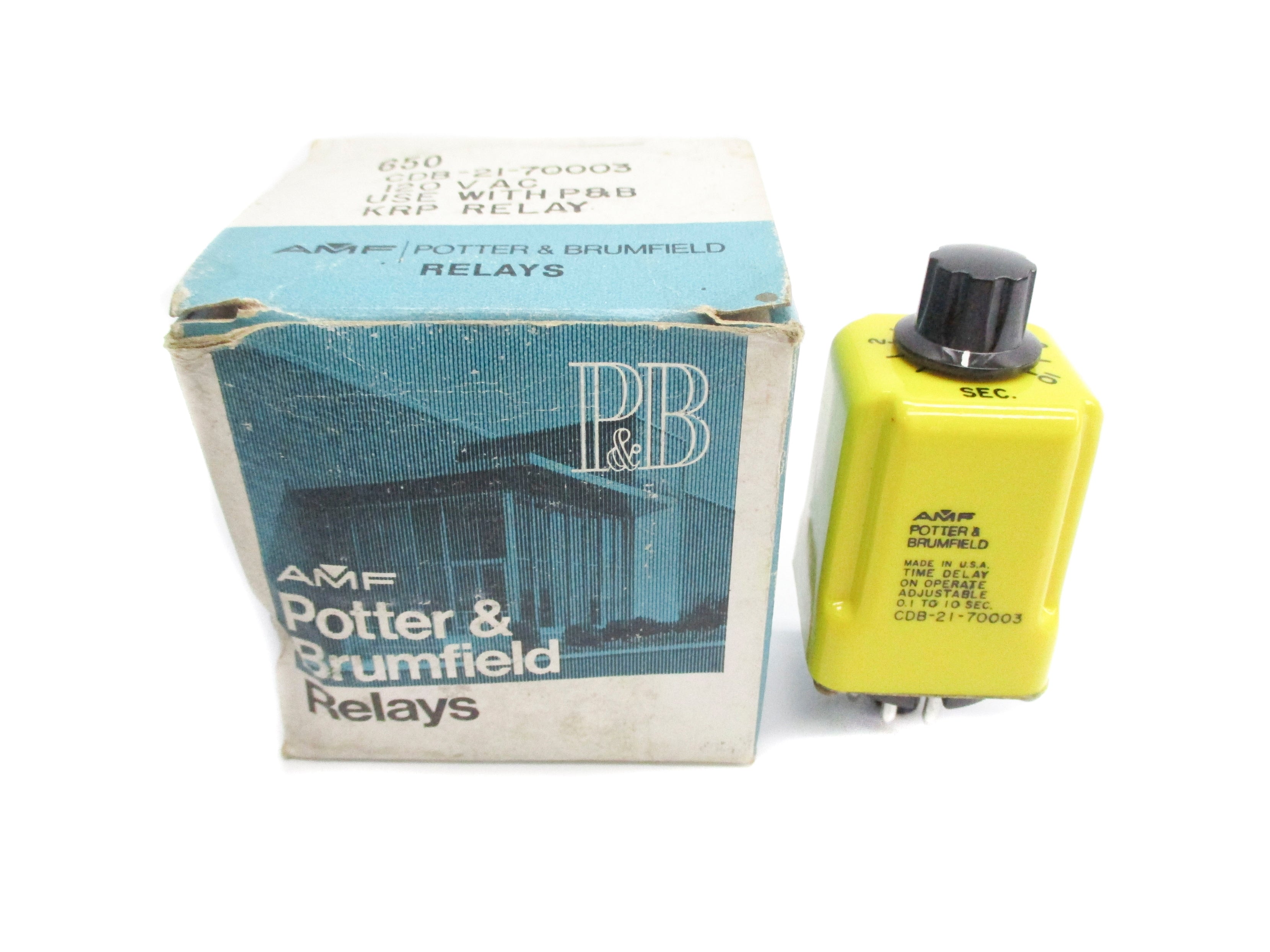 POTTER&BRUMFIELD CDB-21-70003 120VAC 0.1-10S NSMP