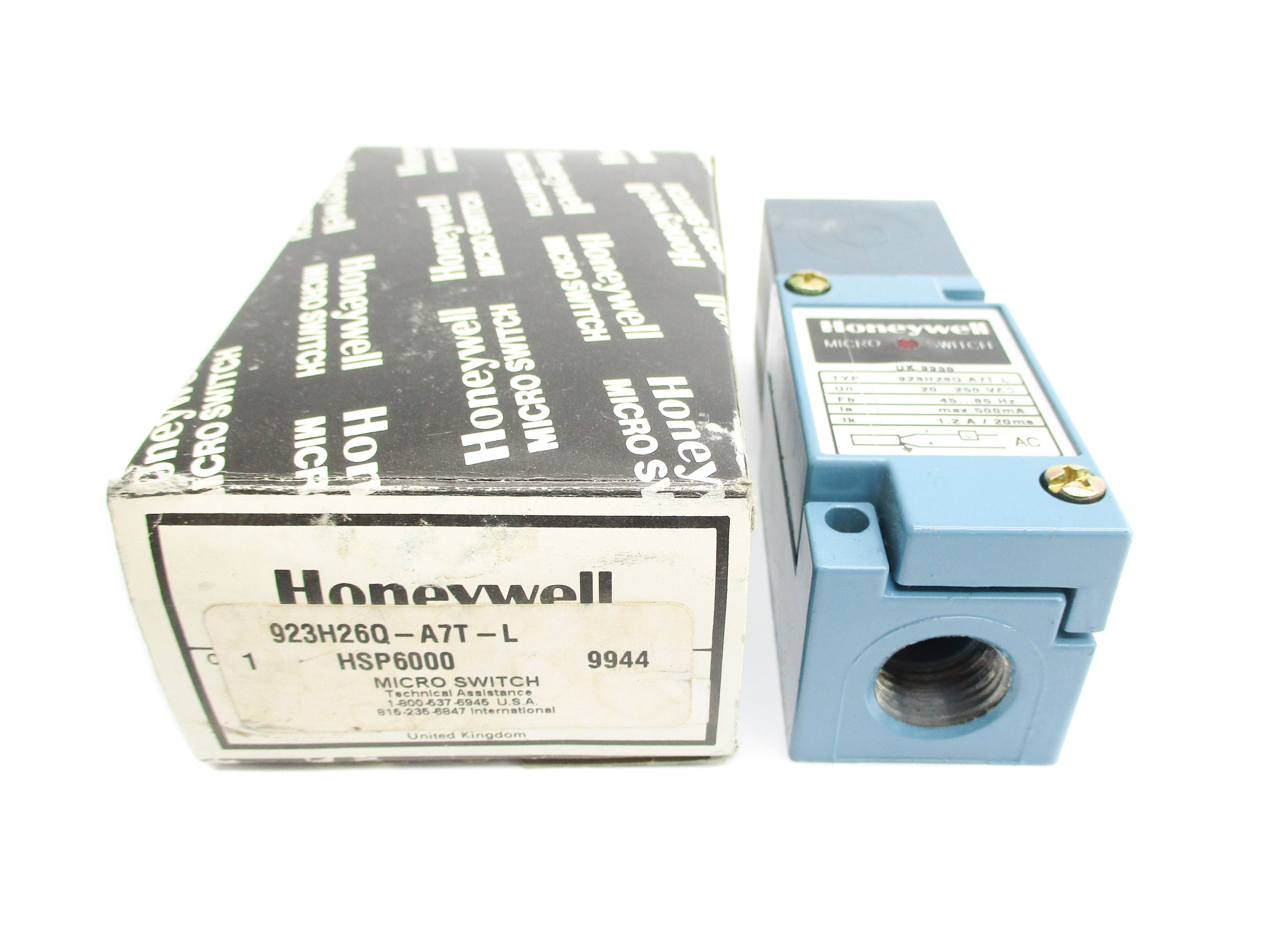 HONEYWELL 923H26Q-A7T-L 20-260VAC 1.2A NSMP