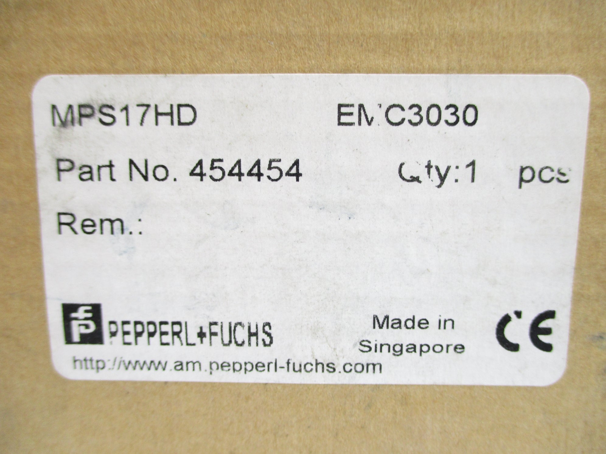 PEPPERL+FUCHS MPS17HD 454454 92-132VAC NSMP