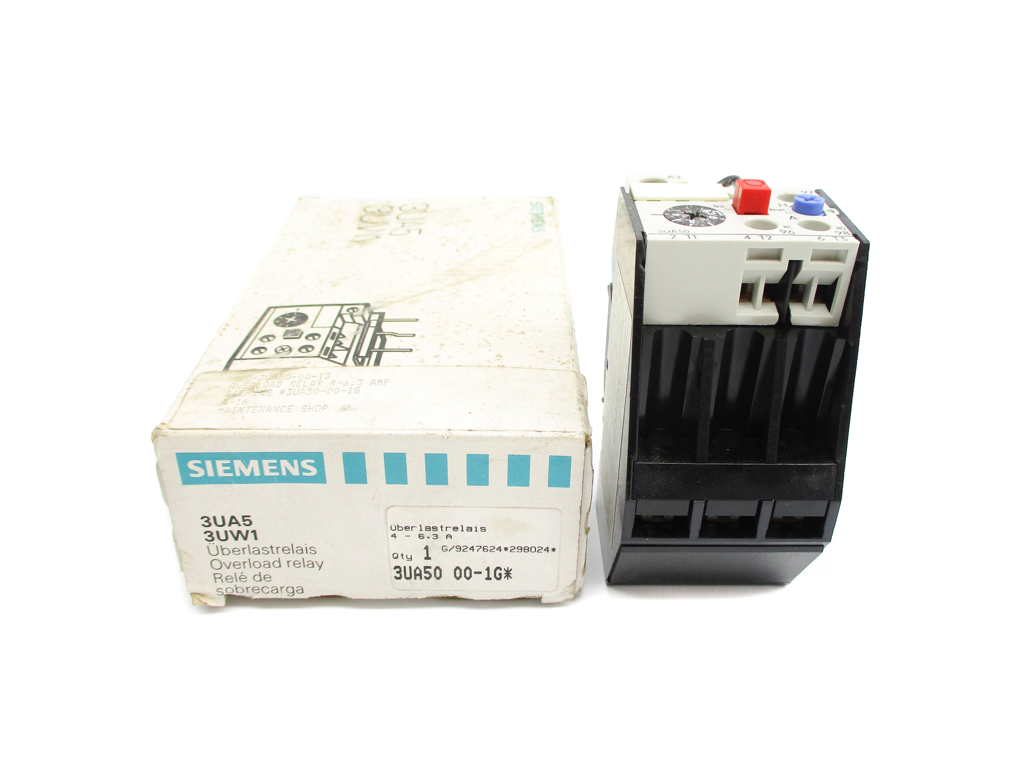 SIEMENS 3UA5000-1G 690V 4-6.3A NSMP