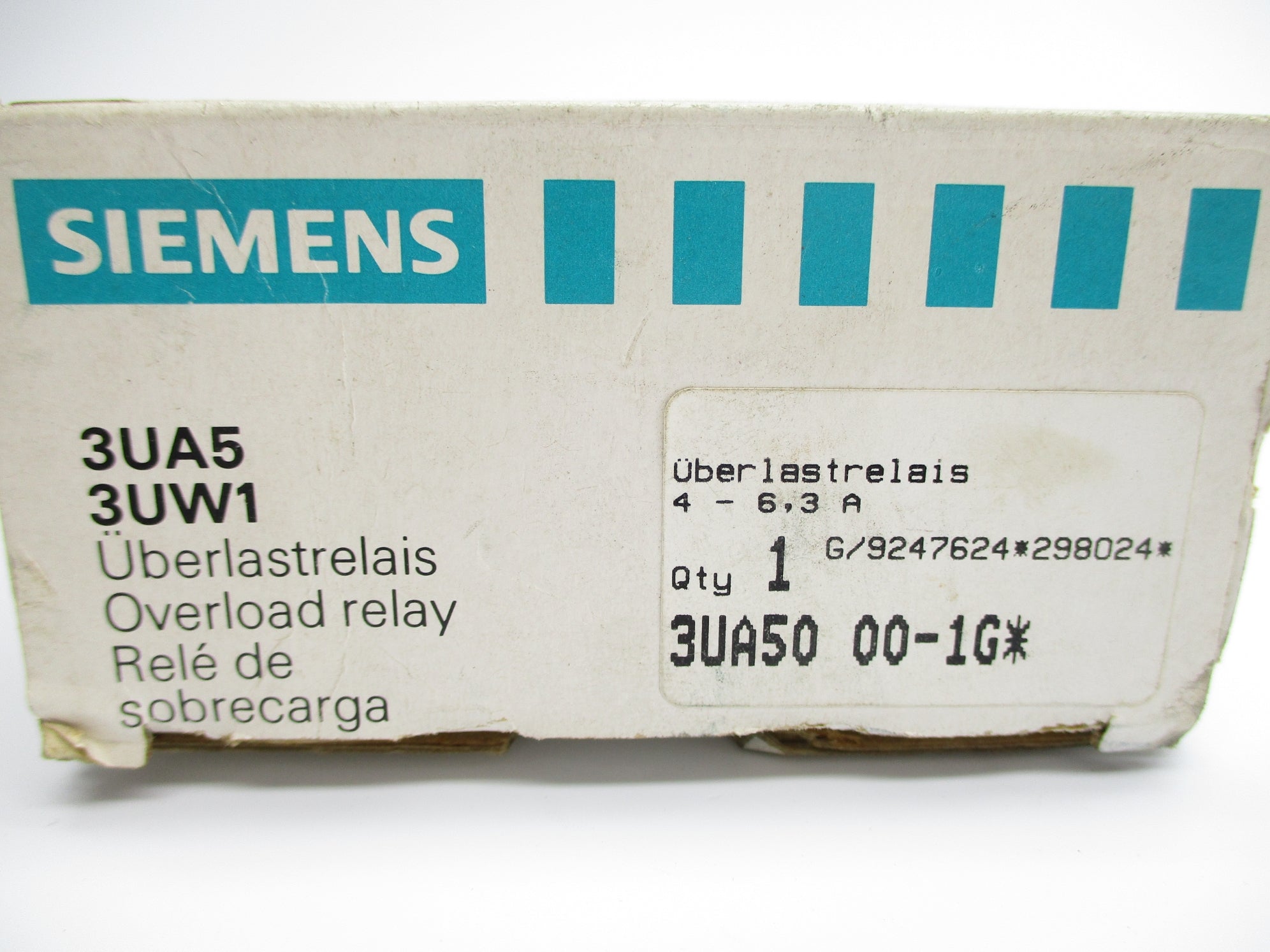 SIEMENS 3UA5000-1G 690V 4-6.3A NSMP